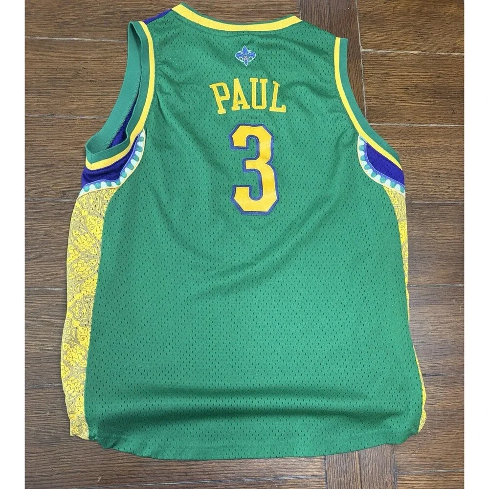 Chris Paul New Orleans Hornets Mardi Gras Jersey Youth XL Men’s S/M Rare